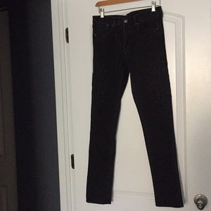 H&M Slim Regular Waist Embroidered Skinny Jeans 28
